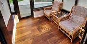 Conservatory Seating in Holiday Cottages at Ullswater Holiday Park in the Lake District, Cumbria