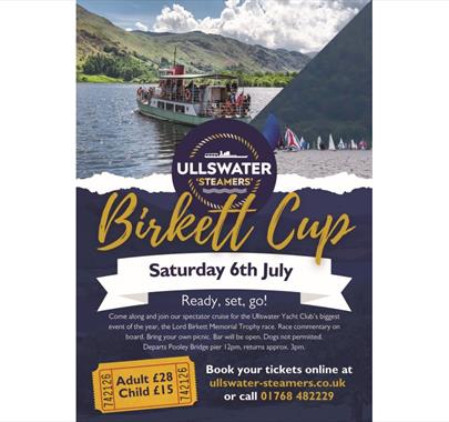 Poster for Birkett Trophy Cruise with Ullswater 'Steamers' in the Lake District, Cumbria