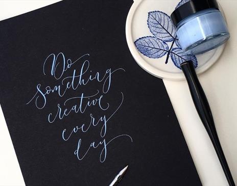 Introduction to Modern Calligraphy with Claire Gould at The Rheged Centre in Penrith, Cumbria