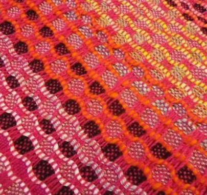Honeycomb Weaving with Jan Beadle at Rheged in Penrith, Cumbria