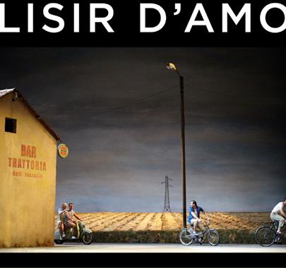 Poster for L'Elisir d'Amore by The Royal Opera, Screening at Fellinis in Ambleside, Lake District