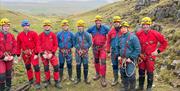 Visitors on an Outdoor Experience with Vertical Skills in the Lake District, Cumbria