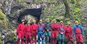 Visitors on an Outdoor Experience with Vertical Skills in the Lake District, Cumbria