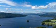 Views of Windermere from The Ro Hotel in Bowness-on-Windermere, Lake District