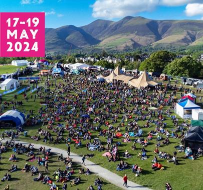 Aerial Photo of Keswick Mountain Festival in Keswick, Lake District