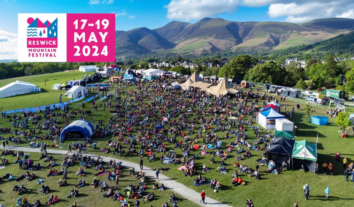 Aerial Photo of Keswick Mountain Festival in Keswick, Lake District