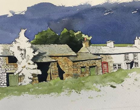 Line and Wash Workshops at Hare Hill Barn in the Lake District, Cumbria