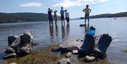 Lake Swimming on Walking Holidays with Wandering Aengus Treks in the Lake District, Cumbria