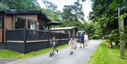 Family at White Cross Bay Holiday Park in Windermere, Lake District