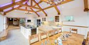 Kitchen and Dining Area at Waternook on Ullswater, Lake District