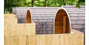 Exteriors of Wellington Farm Glamping Pods in Cockermouth, Cumbria