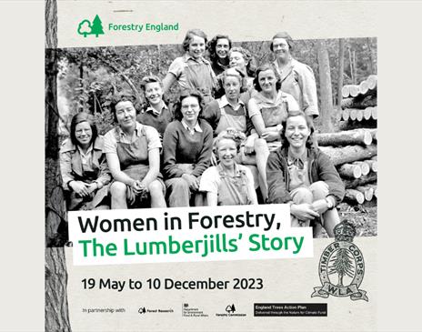 Poster for Women in Forestry, The Lumberjills' Story at Grizedale Forest in the Lake District, Cumbria