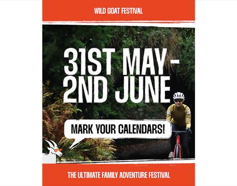 Poster for Wild Goat Festival in Cark, Cumbria