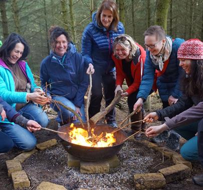 Wild Women at Whinlatter Forest in the Lake District, Cumbria