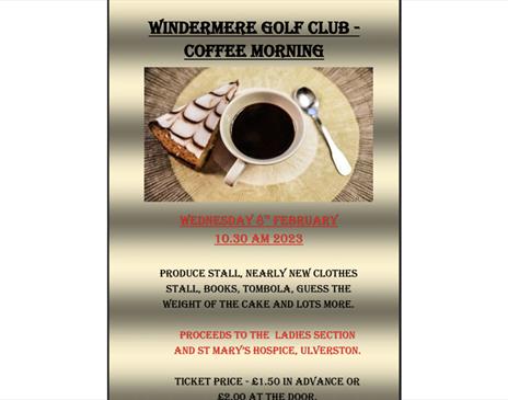 Coffee morning at Windermere Golf Club in Windermere, Lake District