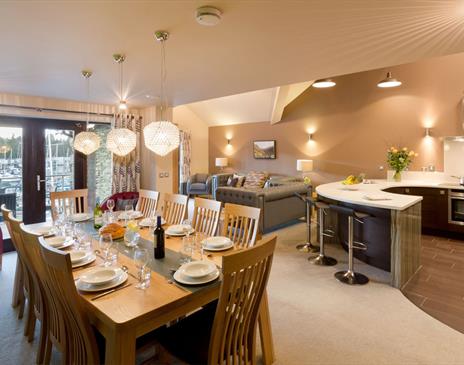Living Space in an Apartment at Windermere Marina Village in Bowness-on-Windermere, Lake District