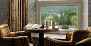 Coffees and Table with a View at The Angel Inn in Bowness-on-Windermere, Lake District