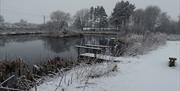 Wych Elm Bungalow - the lake in winter