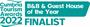 Finalist - B&B & Guest House of the Year - Cumbria Tourism Awards 2022