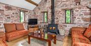 Interior and Fireplace at Barn Owl Cottage in Penrith, Cumbria