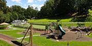 Children's play area at Skelwith Fold Caravan Park