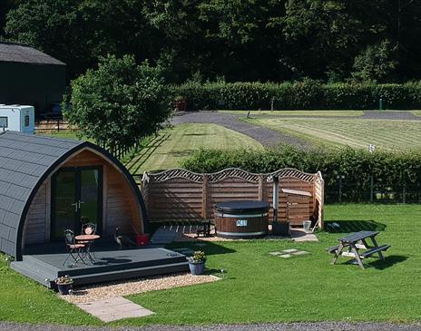 Luxury Glamping Pod at Low Moor Head in Longtown, Cumbria