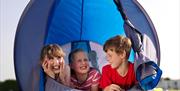 Family Camping at Holgates Holiday Park in Silverdale, Cumbria