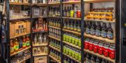 Selection of Products at Keswick Brewery Shop in Keswick, Lake District