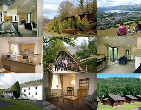 Collage of Photos from Low Briery Holiday Park in Keswick, Lake District