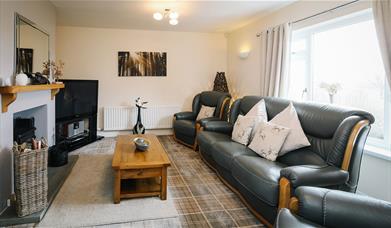 Lounge at Meadowbank Cottage in Hillcroft Park Holiday Park in Pooley Bridge, Lake District