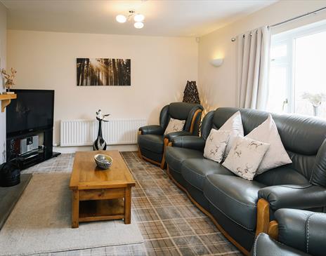 Lounge at Meadowbank Cottage in Hillcroft Park Holiday Park in Pooley Bridge, Lake District
