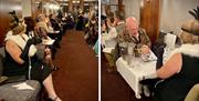 Visitors Enjoying Murder Mystery Nights at Bassenthwaite Lake Station in Bassenthwaite Lake, Lake District