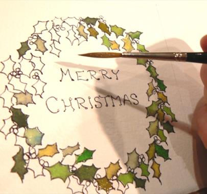 Discovering Pen & Wash: Xmas Theme, with Margaret Jarvis