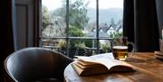 Drink at a Table with a View at The Angel Inn in Bowness-on-Windermere, Lake District