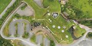 Parking and Green Spaces at The Rheged Centre near Penrith, Cumbria