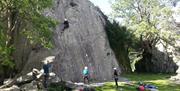 Rock Climbing with More Than Mountains near Coniston, Lake District
