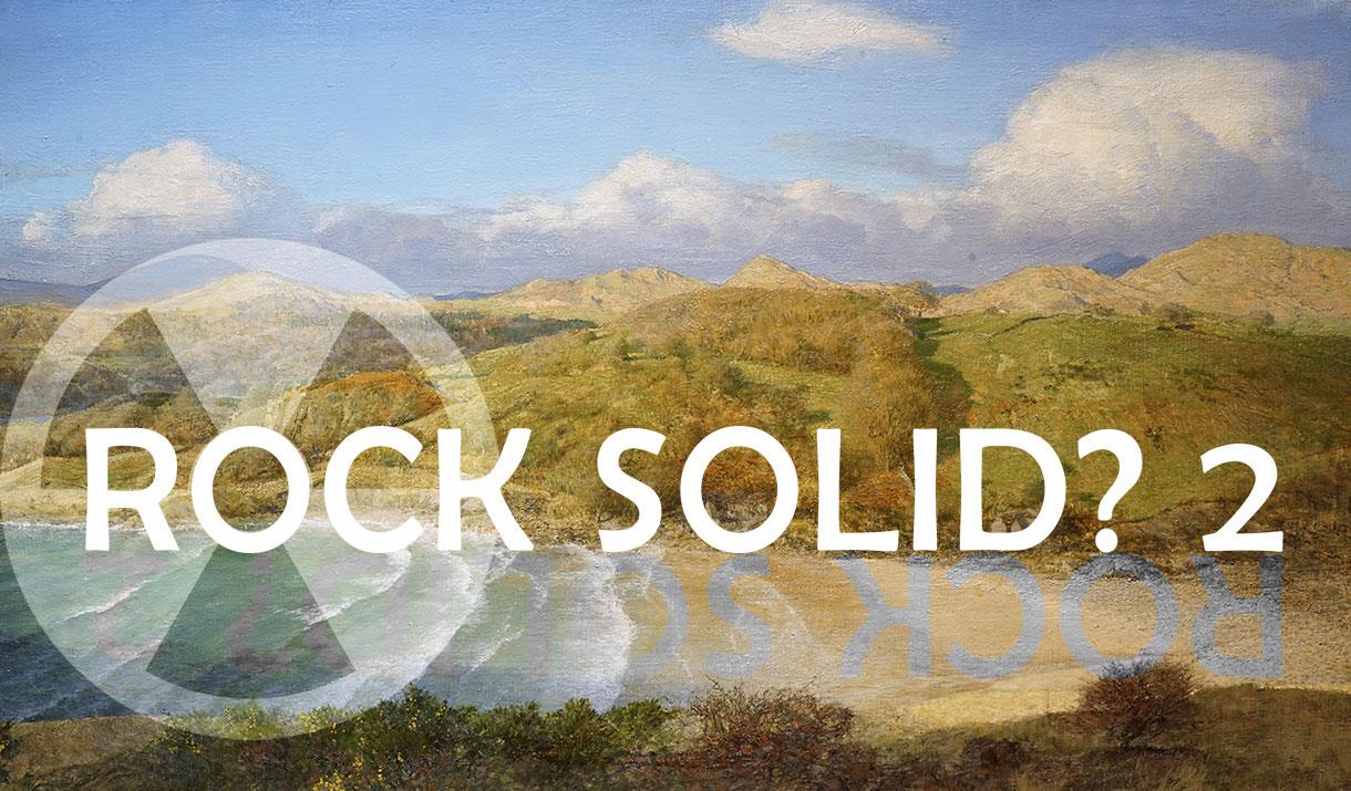Poster for the Rock Solid?2 Exhibition at Kendal Museum in Kendal, Cumbria