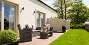 Outdoor Seating at The Mews at Roundthorn in Penrith, Cumbria