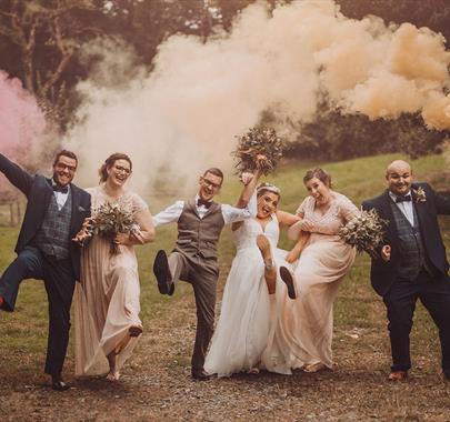 Bridal Party at The Wild Boar Inn in Windermere, Lake District