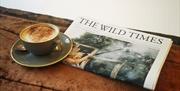 Coffee and Newspaper at The Wild Boar Inn in Windermere, Lake District