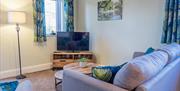 Lounge at Treetops Self Catering Apartment at Woodclose Park in Kirkby Lonsdale, Cumbria