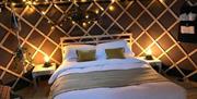 Double bed glamping at The Black Swan in Ravenstonedale, Cumbria