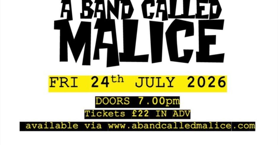 A Band Called Malice – Jam Tribute + support