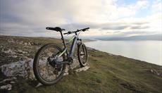 Bike on top of a mountain