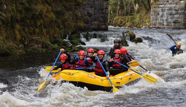 Rafting on the Tryweryn