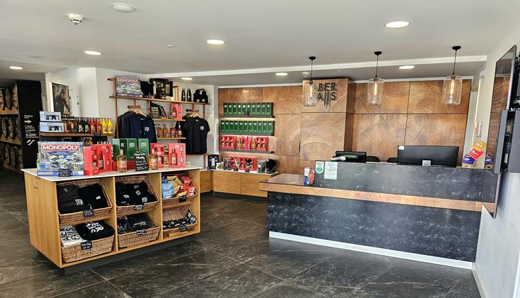 Interior of Aber Falls Distilery Shop