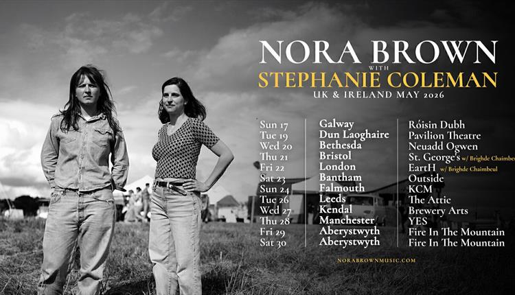 Traditional old-time Nora Brown and Stephanie Coleman live at Fire In The Mountain - Aberystwyth