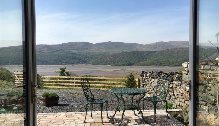 View from Snowdonia holiday cottage at Graig Wen