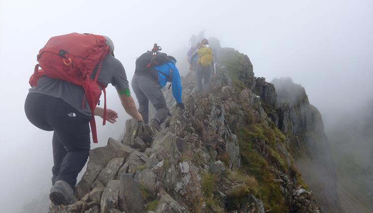 Open Climb Snowdon Crib Goch Group Walk