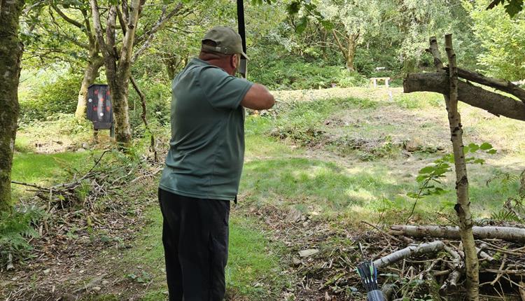 Activities shown here include Archery and air rifle target shooting which is part of the adventures session.